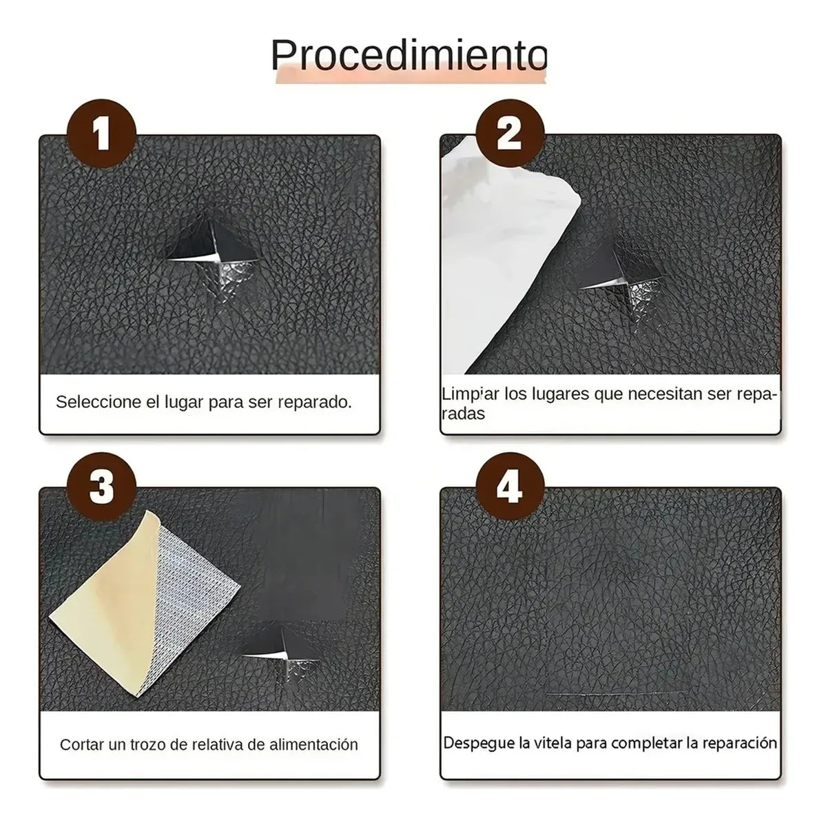 Parche Autoadhesivo De Cuero