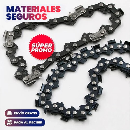 DISCO CON CADENA PARA CORTE DE MADERA