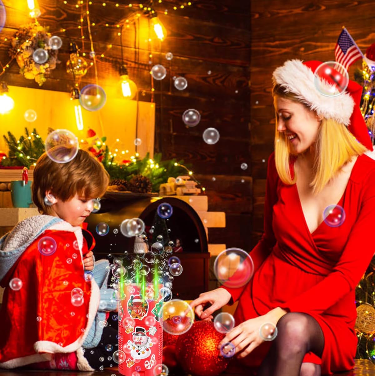 MAQUINA DE BURBUJAS Y FUEGOS ARTIFICIALES