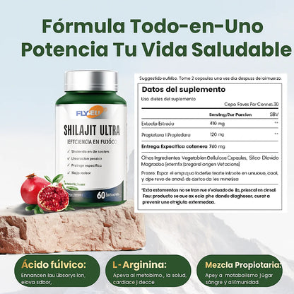 Suplemento Shilajit Ultra Energía Fuerza Potencia Flynew