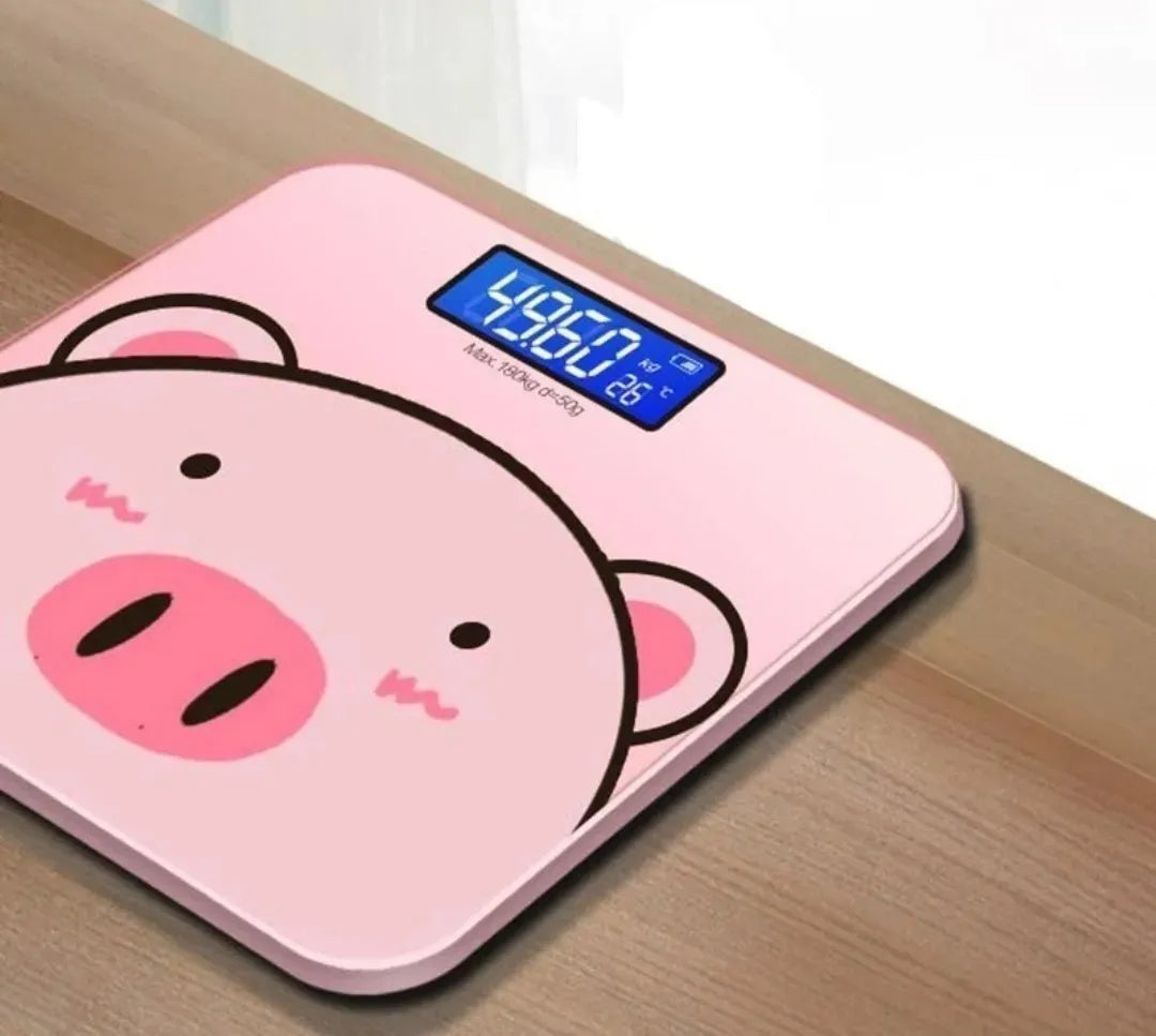 Báscula electrónica de casa diseño cerdito 🐷