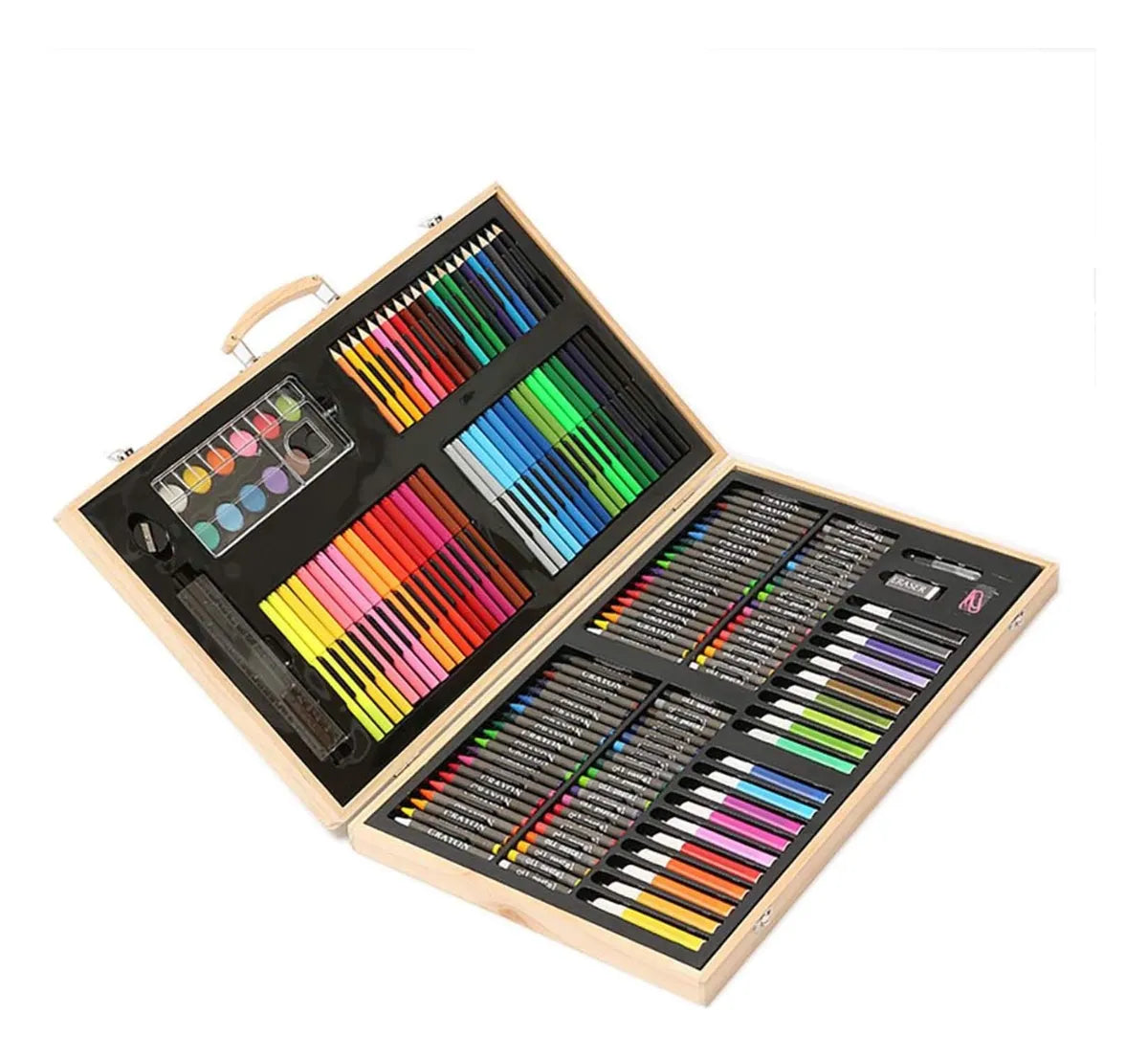 Set De Arte Y Dibujo Para Niños En Madera X 180 Piezas