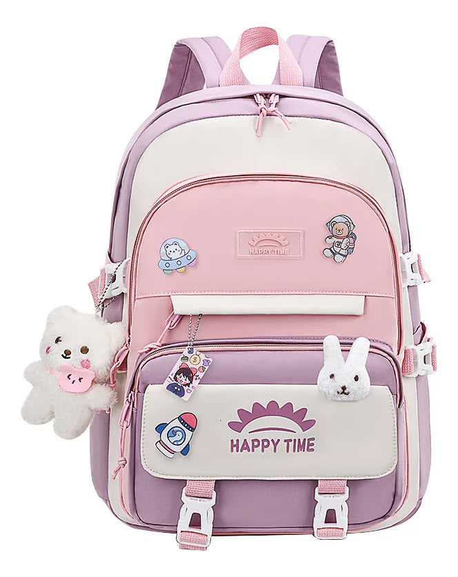Mochila Kawaii con accesorios
