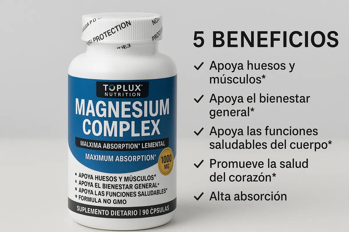 Magnesio Complex Magnesium X1 Tarro De 90 Capsulas Natural