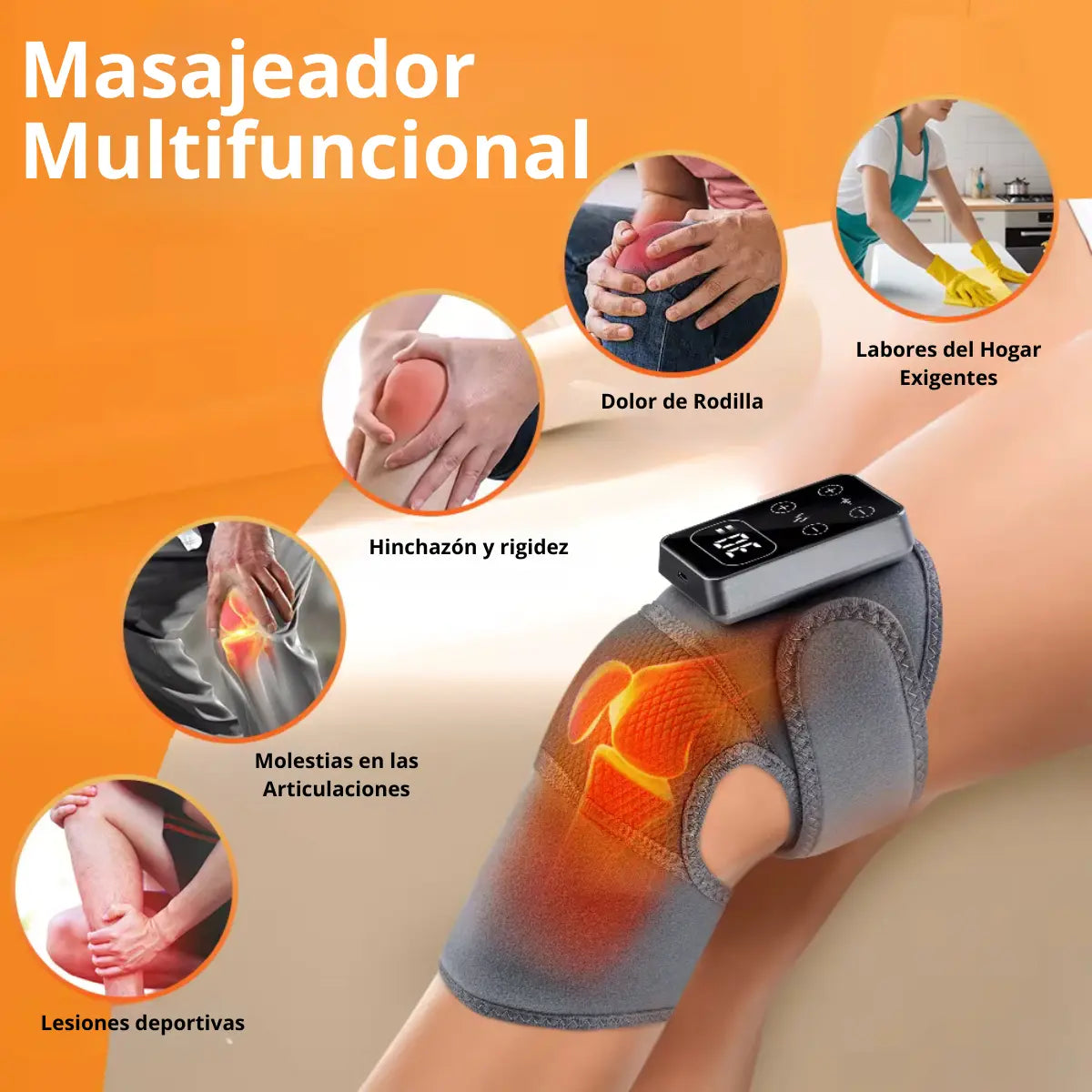 Masajeador De Rodilla Con Calor