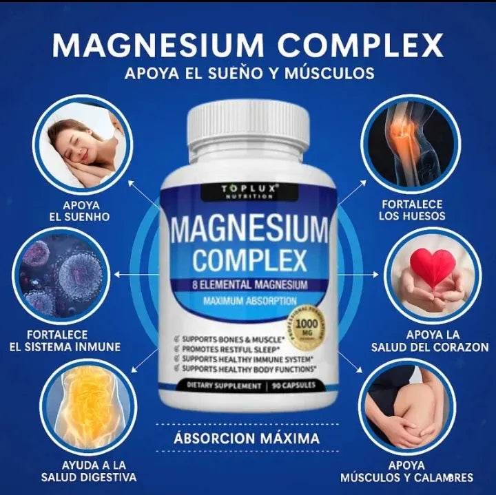 Magnesio Complex Magnesium X1 Tarro De 90 Capsulas Natural