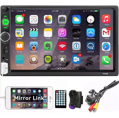 Radio Carro Pantalla 7 Con Camara De Reversa USB 7010B