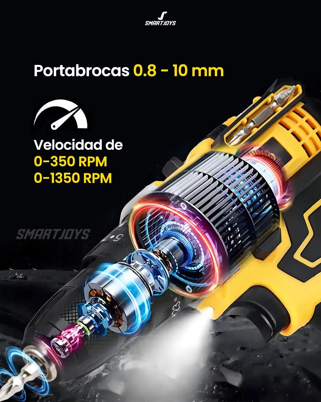 Taladro Percutor Eléctrico Recargable