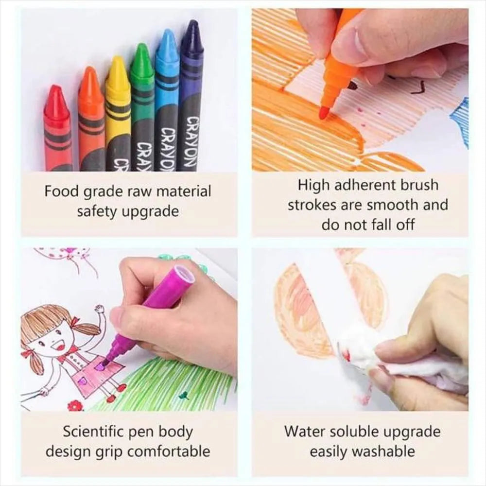 Set De Arte Y Dibujo Para Niños En Madera X 180 Piezas