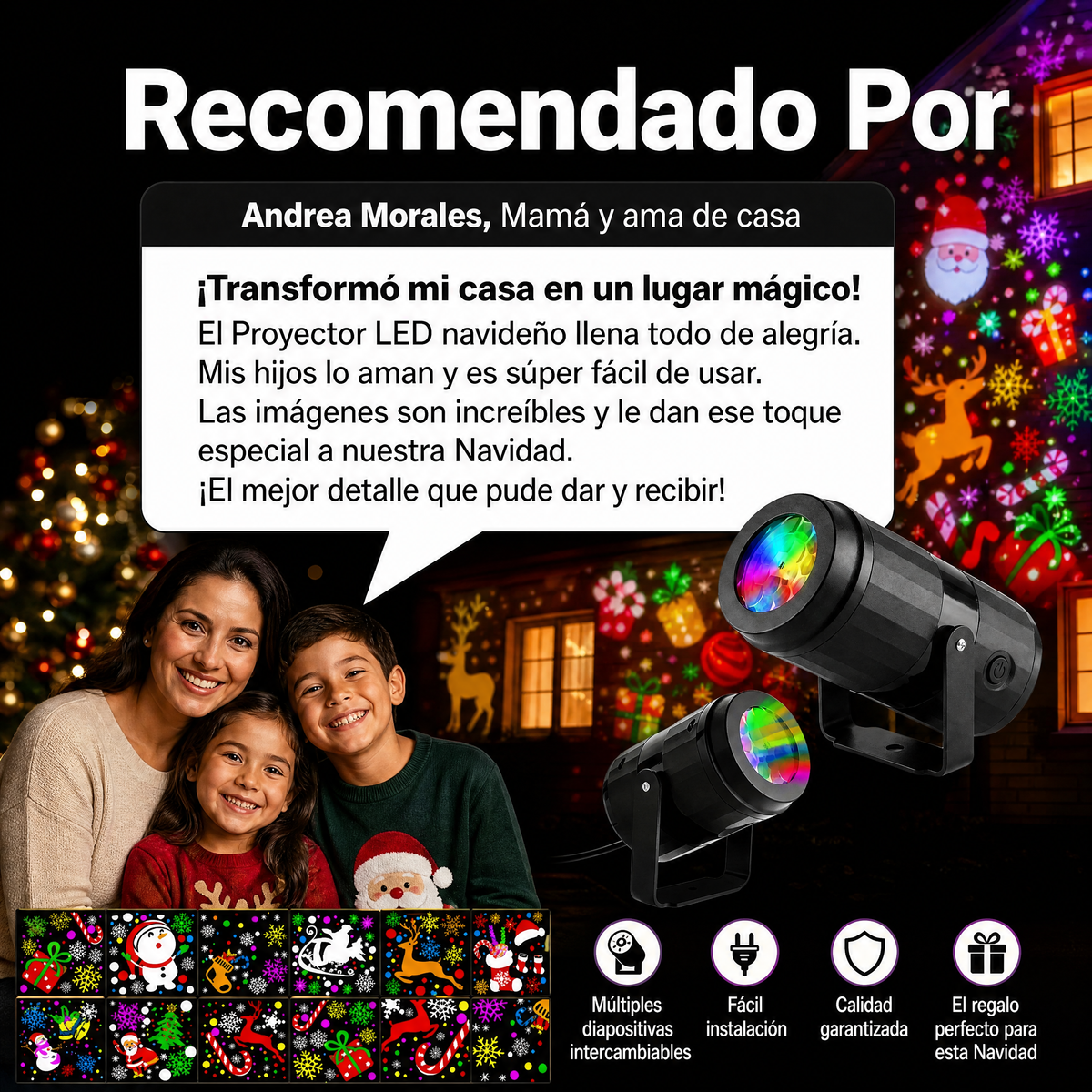 Prueba de autoridad - Proyector Navideño LED