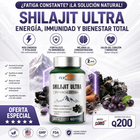 Suplemento Shilajit Ultra Energía Fuerza Potencia Flynew